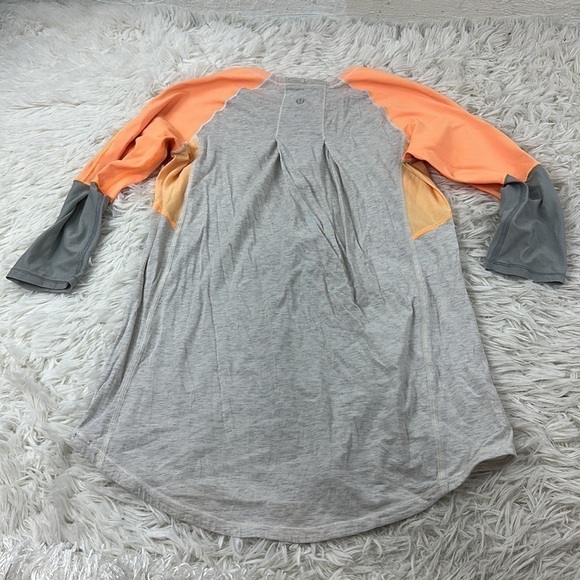 Lululemon Spincity Long Sleeve Heathered Polar Cream Creamsicle - Picture 5 of 6